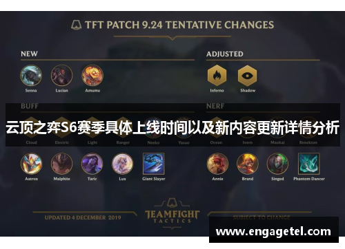 云顶之弈S6赛季具体上线时间以及新内容更新详情分析